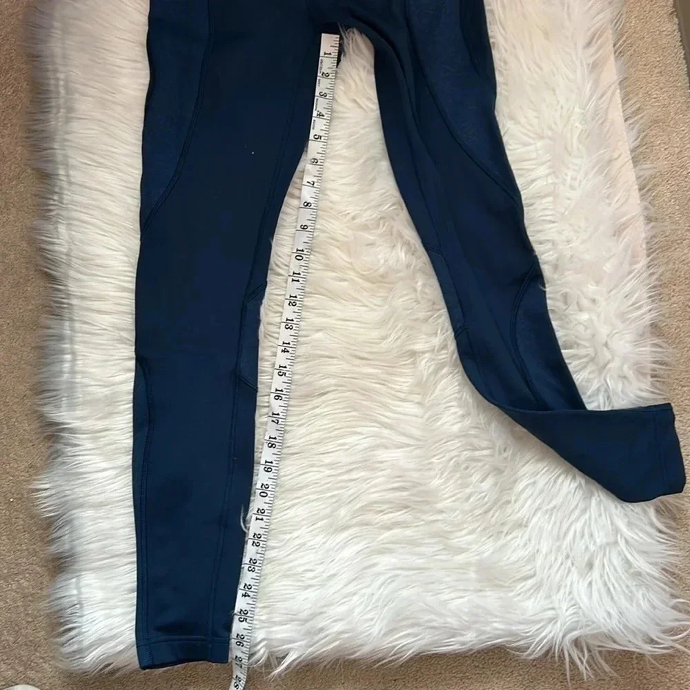 Lululemon cold pacer high-rise tight leggings size 4 blue nocturnal shift & boss